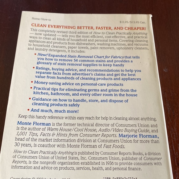 How to clean practically Anything book by camera consumer reports - Picture 2 of 2